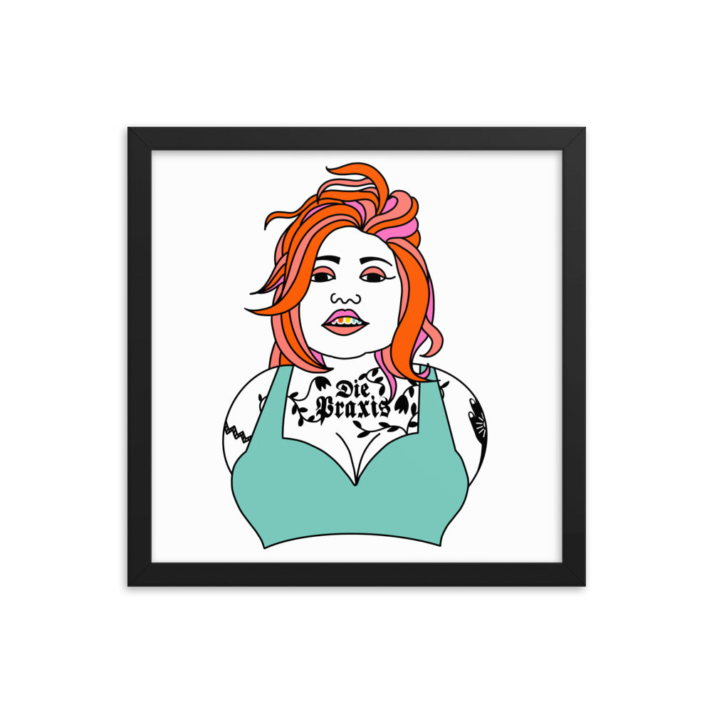 Gerahmtes Female6ix9einTee Poster