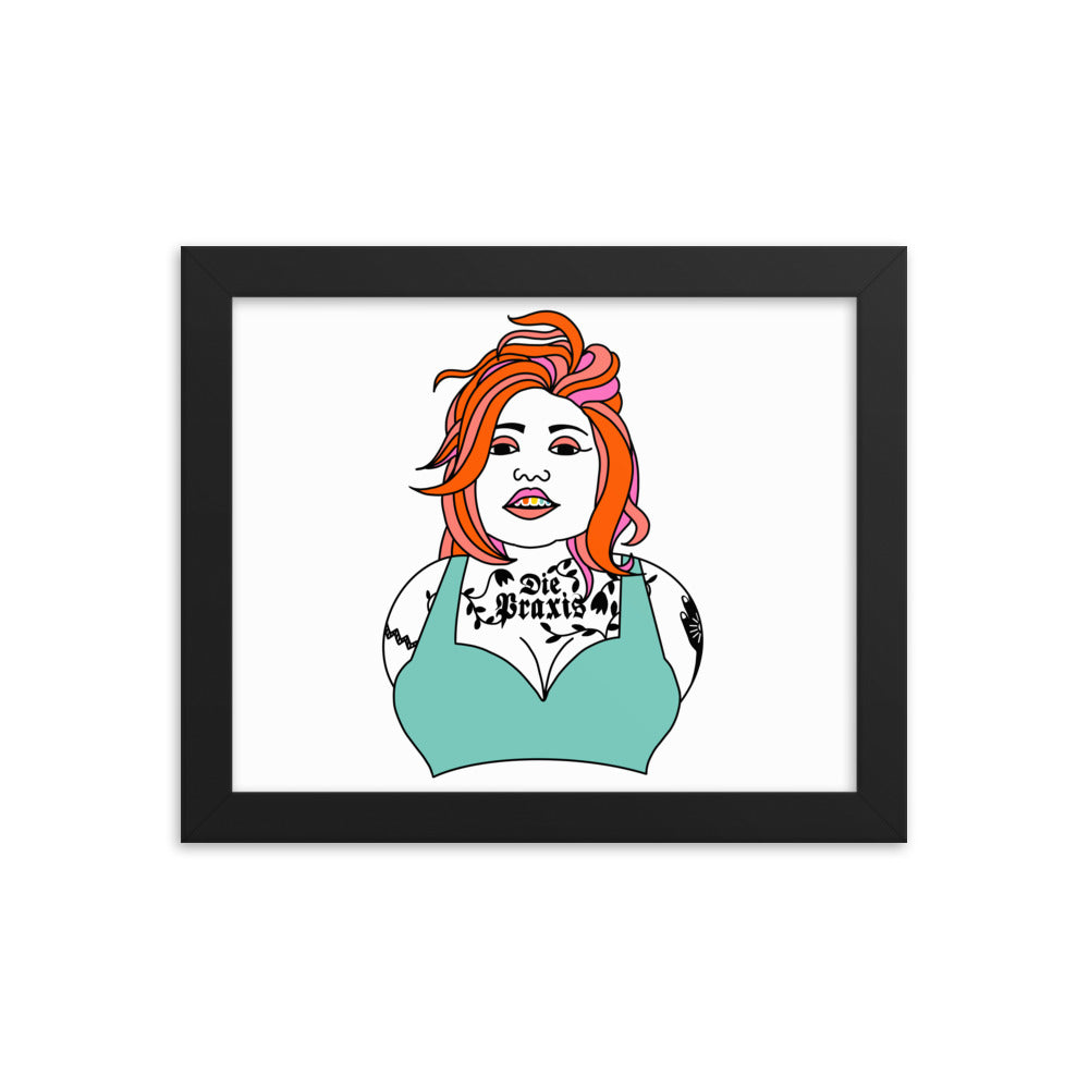 Gerahmtes Female6ix9einTee Poster
